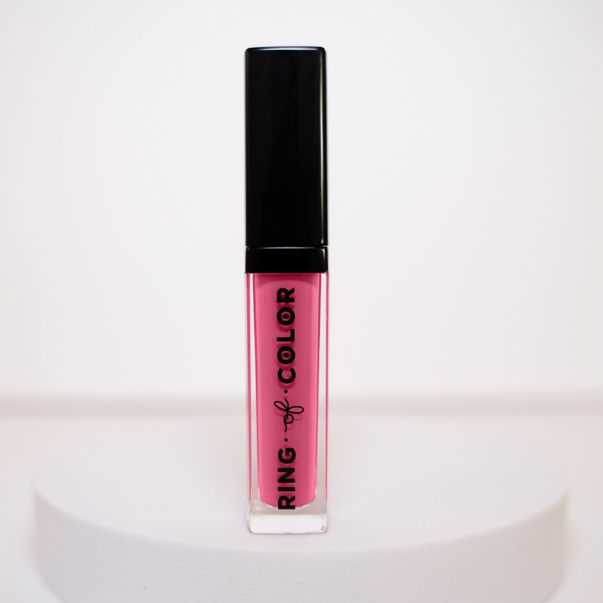Aurora Velvet matte liquid lipstick warm rosy pink