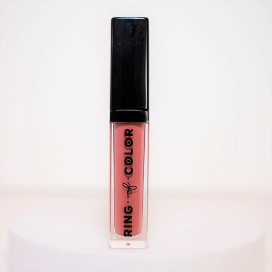 valentina velvet matte liquid lipstick rose nude shade