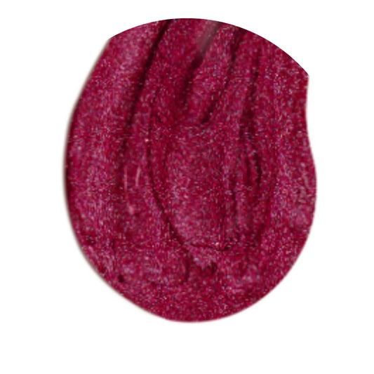 Close-up of a textured deep pink berry object on a white background